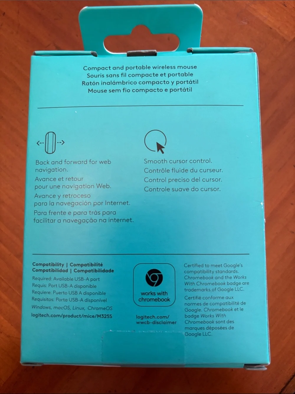 NIB LOGITECH RED WIRELESS MOUSE